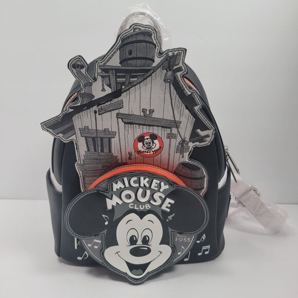 Loungefly Disney100 Mickey Mouse Club Mini Backpack NEW - Picture 1 of 8